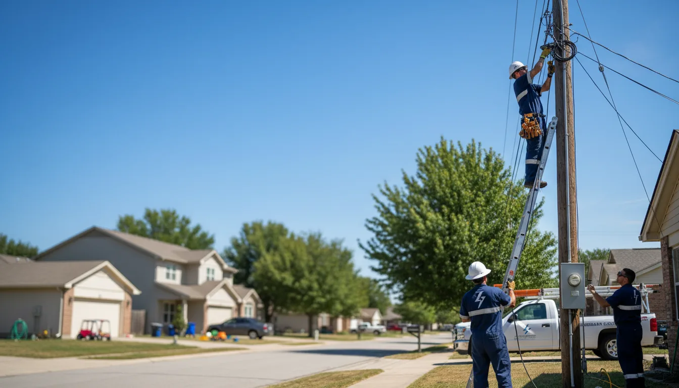 Residential electrician providing installation services in Sharon, GA